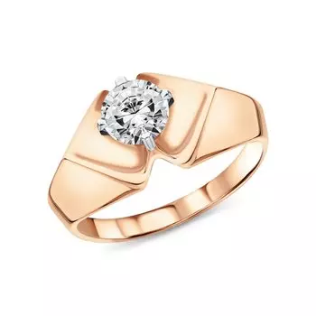 Золотое кольцо с фианитами