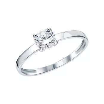 Золотое кольцо с фианитами