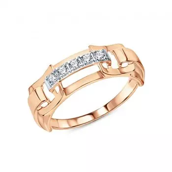 Золотое кольцо с фианитами