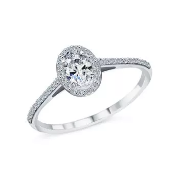 Золотое кольцо с фианитами