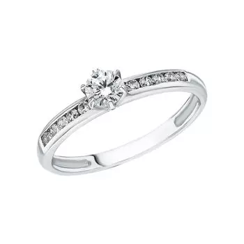 Золотое кольцо с фианитами