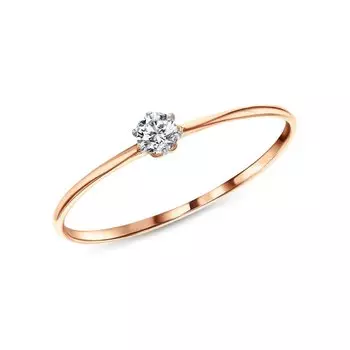 Золотое кольцо с фианитами