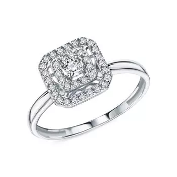 Золотое кольцо с фианитами