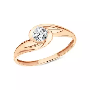 Золотое кольцо с фианитами