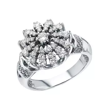 Золотое кольцо с фианитами