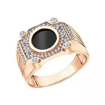 Золотое кольцо с фианитами