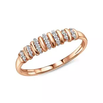 Золотое кольцо с фианитами