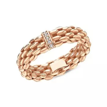 Золотое кольцо с фианитами