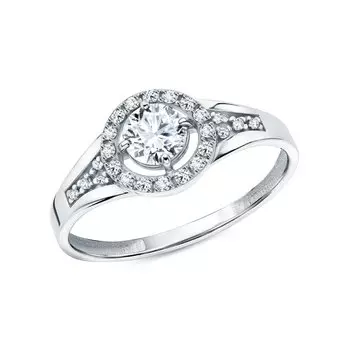 Золотое кольцо с фианитами