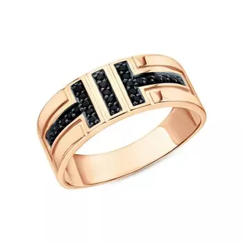 Золотое кольцо с фианитами