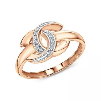 Золотое кольцо с фианитами