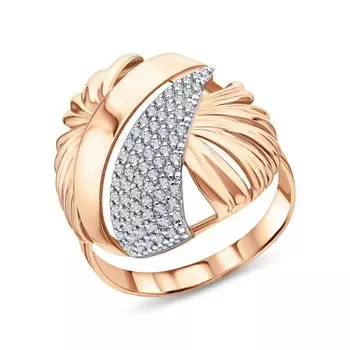 Золотое кольцо с фианитами