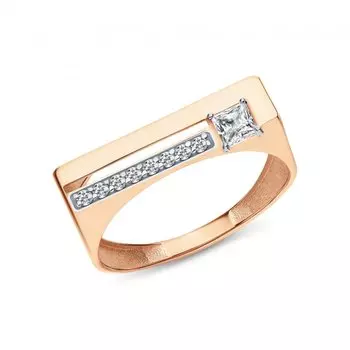 Золотое кольцо с фианитами