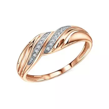 Золотое кольцо с фианитами