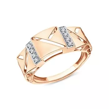 Золотое кольцо с фианитами