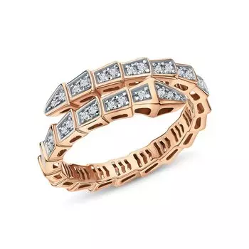 Золотое кольцо с фианитами