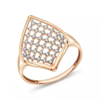 Золотое кольцо с фианитами