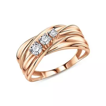 Золотое кольцо с фианитами