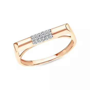 Золотое кольцо с фианитами