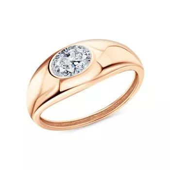 Золотое кольцо с фианитами