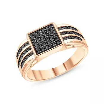 Золотое кольцо с фианитами