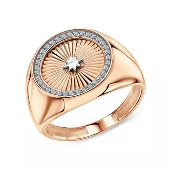 Золотое кольцо с фианитами