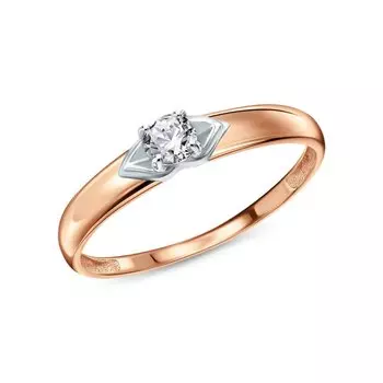 Золотое кольцо с фианитами