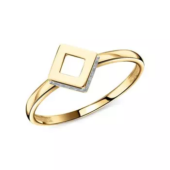 Золотое кольцо с фианитами