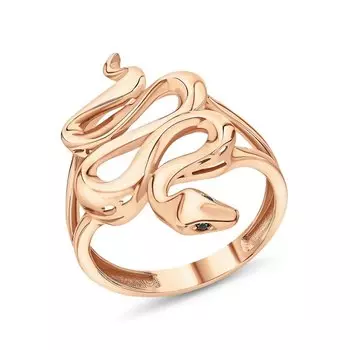 Золотое кольцо с фианитами