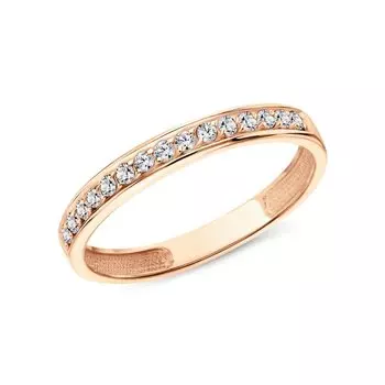 Золотое кольцо с фианитами