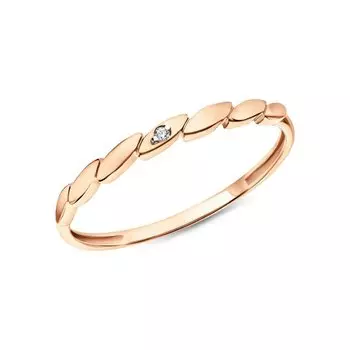 Золотое кольцо с фианитами