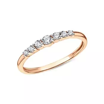 Золотое кольцо с фианитами