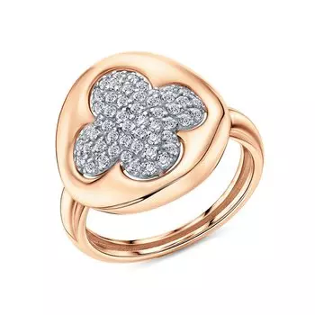 Золотое кольцо с фианитами