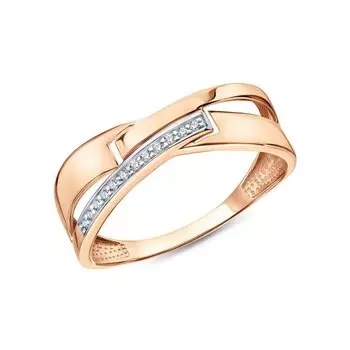 Золотое кольцо с фианитами