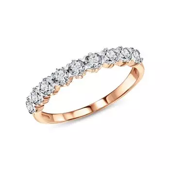 Золотое кольцо с фианитами