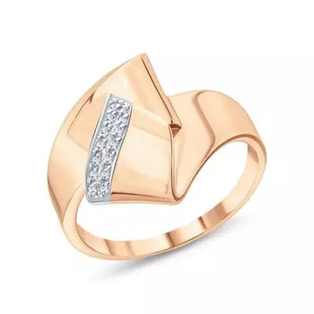 Золотое кольцо с фианитами