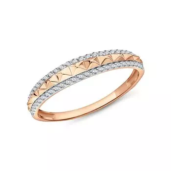 Золотое кольцо с фианитами