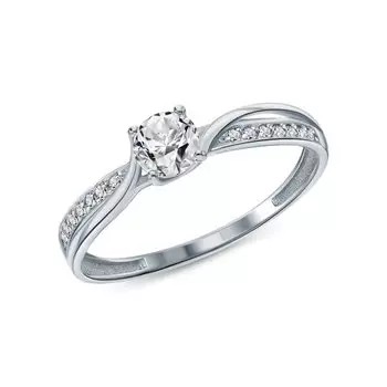 Золотое кольцо с фианитами