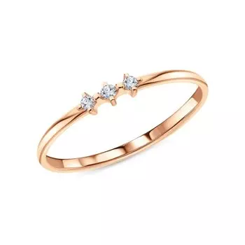 Золотое кольцо с фианитами