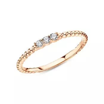 Золотое кольцо с фианитами