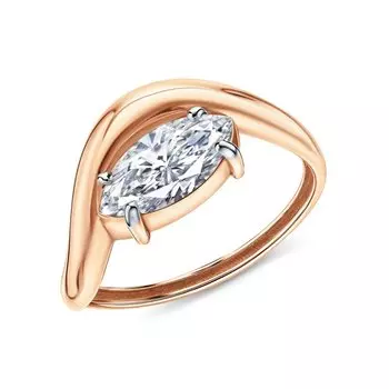 Золотое кольцо с фианитами