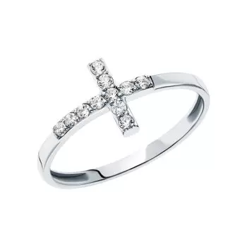 Золотое кольцо с фианитами