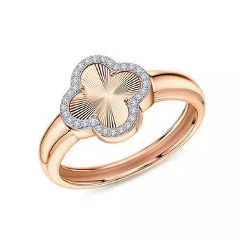 Золотое кольцо с фианитами