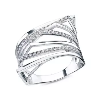 Золотое кольцо с фианитами