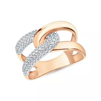 Золотое кольцо с фианитами