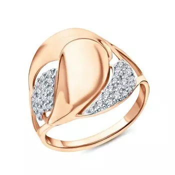 Золотое кольцо с фианитами