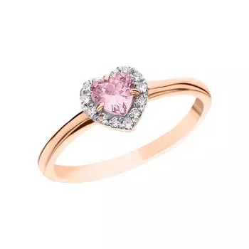 Золотое кольцо с фианитами