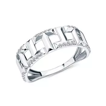 Золотое кольцо с фианитами