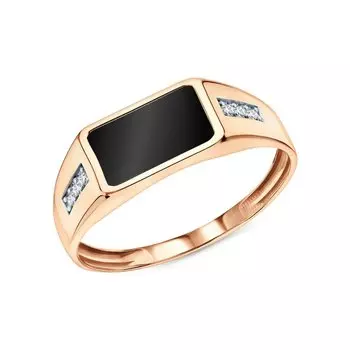 Золотое кольцо с фианитами