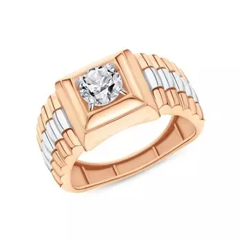 Золотое кольцо с фианитами